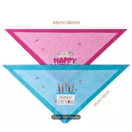 Unbranded Happy Birthday Dog Bandana Pink Birthday Girl