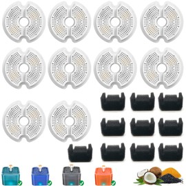 KuangBiao Cat water fountain filters replacement,Compatiable with Wonder Creature and AONBOY 67oz/2L with Pre-Filter Sponges (10-Pack)