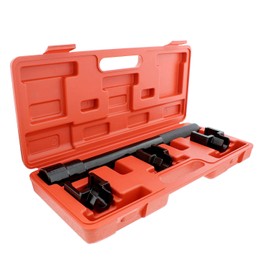 ABN 1/2 Inch Drive SAE Inner Tie Rod Removal Tool Kit – Inner Tie Rod Tool Set with Tie Rod Puller Tool and 3 Adapters