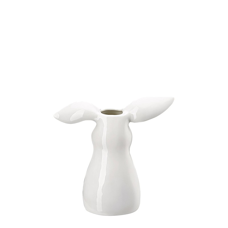 Rabbit Vase White Vase 16 cm