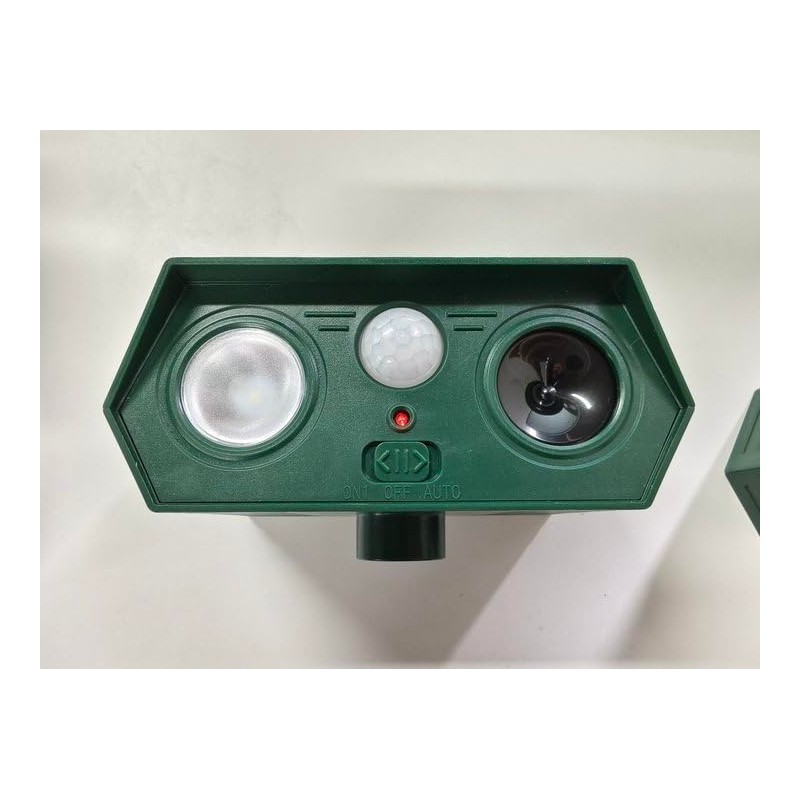 4Pack Solar Ultrasonic Animal Repellent Outdoor, Deer Deterrent Devices with