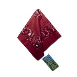 Insect Shield Bug and Insect Repellant Bandana, Dark Red, One Size
