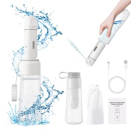 Portable Electric Travel Bidet, 350ML Electric Sprayer Bidet with Built-in Body for Easy Storage, Two Pressure Modes for Personal Hygiene Cleaning for Women and Men , White