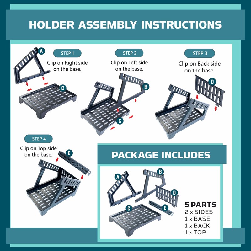 Label Holder for Thermal Label Roll & Fanfold Labels, Label