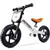 RIDYEE Toddler Balance Bike Aged 2 to 5 Years, Balance Bike 3 Year Old with Adjustable Shock-Absorbing Seat, Bike for Toddlers 2-4 with Handlebar Pad, Cool Moto Style Designed, DIY Sticker, White