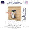 Marketing Holders Slatwall Brochure Holder with Card Slot for 4"