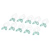 100 Pcs Shaped Paper Clips 2 Color Metal Material Light