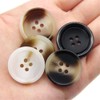 10 Pcs Imitation Horn Flatback Buttons Resin Buttons for Clothing
