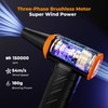 K&F Concept Long-Lasting Compressed Air Duster, 8000mAh-150min Endurance| 150000RPM|LED Light|3