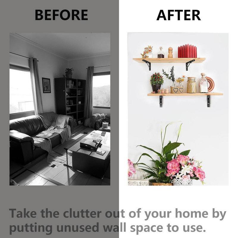 Vebetter Folding Console 300 mm, Pack of 2 Folding Console