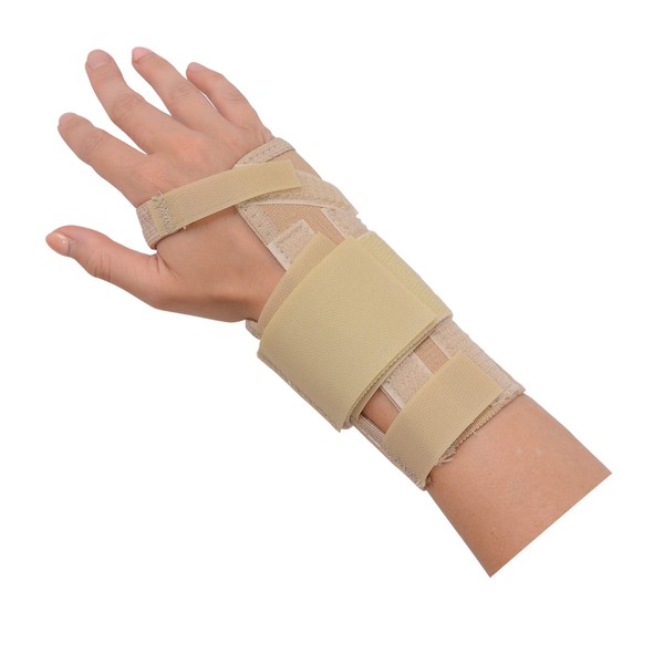 Rolyan AlignRite Wrist Support with Strap, Short Length, Left, Extra-Small,
