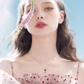 LONAGO Frog Necklace for Women 925 Sterling Silver Cute Frog with Birthstone Pendant Necklace, Sterling Silver, Cubic Zirconia