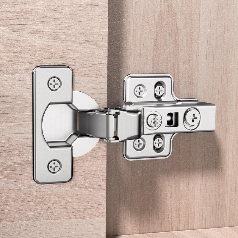 Luokim 2pcs Professional Grade Inset Soft Close Cabinet Hinges Frameless