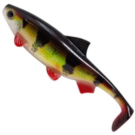 Seika Pro Fabrico Pike Rubber Fish 18 cm 72 g – Shad, Colour: Perch