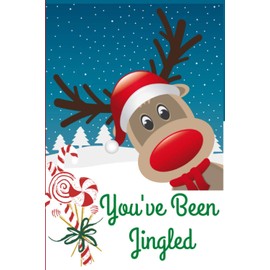You've Been Jingled Christmas Notebook Journal Blank Lined Pages - Raindeer: Secret Santa Gifts for Women Under 10 Jingled Presents for Women