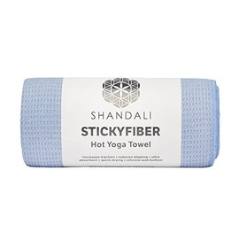 Shandali Toalla de yoga caliente  tamao esterilla, microfibra, sper absorbente, antideslizante, sin lesiones, 24 x 72 pulgadas  La mejor toalla de... 