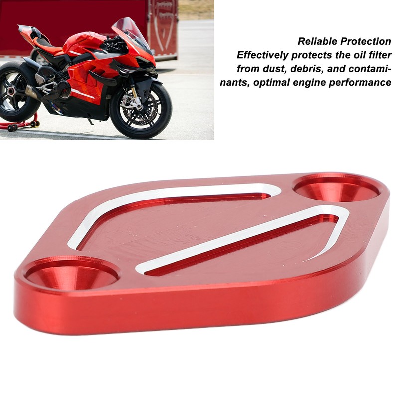 Motorcycle Oil Filter Cap Aluminum Alloy Protective Cap Cover Replacement
