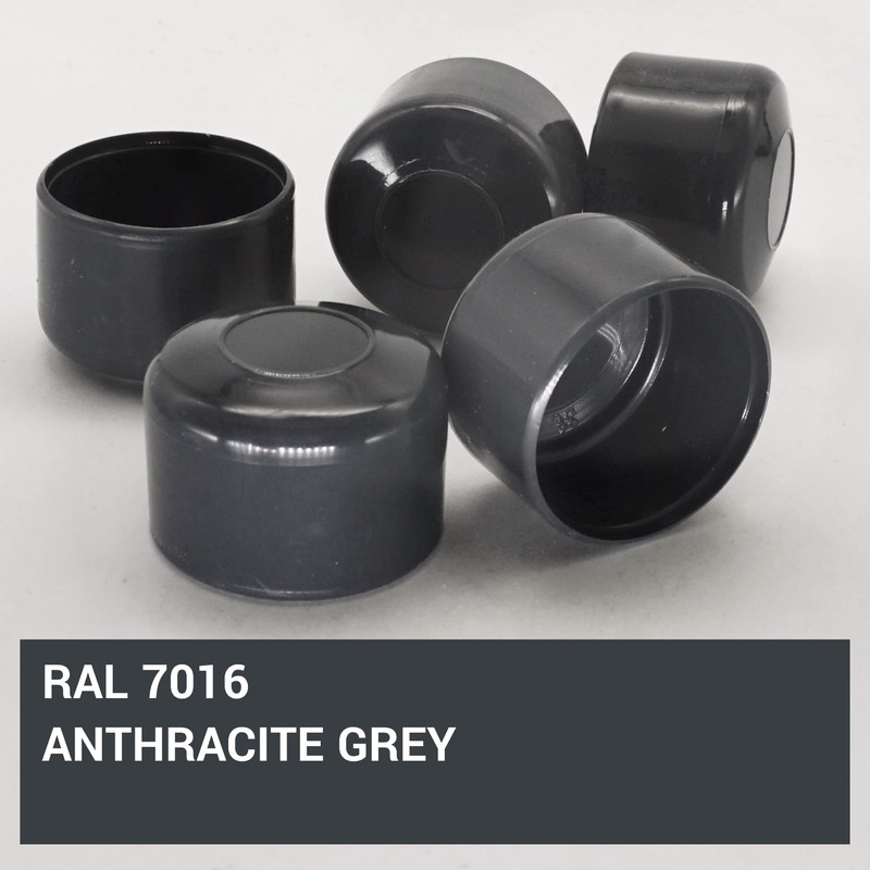 SKIR'CO Pack of 10 Fence Post Caps Round 38 mm