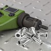 sourcing map M10 Multi-Grip Rivet Nuts, 10pcs Pre-Bulbed Shank Flat