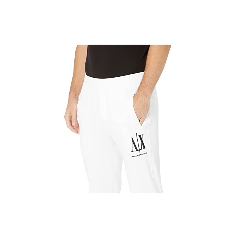 Armani Exchange Men's Icon Pant, White, M