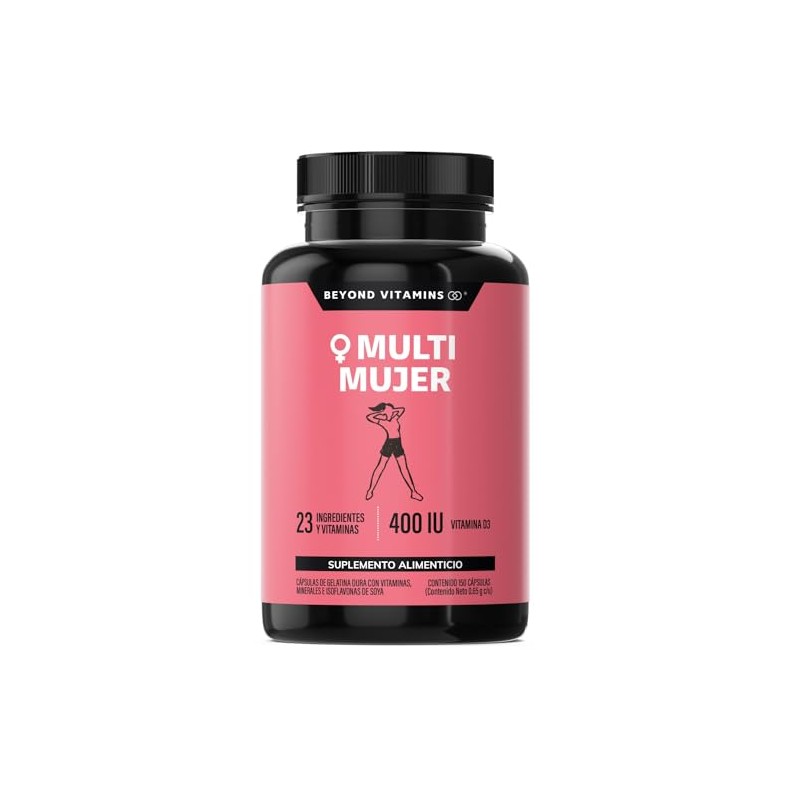 Multivitamínico Mujer Ingredientes Vitaminas Suplemento Vitamina Biotina Alimenticio Cápsulas Azúcar