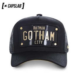 Capslab Men's CL-DC2-1-BATP1 Cap, Black, One Size