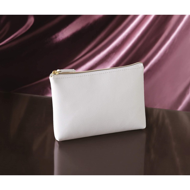 Slim Thin Cosmetic Pouch, Cosmetic Pouch, Accessory Holder, Back Side,