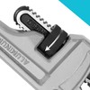 DURATECH 14-inch Heavy Duty Aluminum Straight Pipe Wrench, Adjustable Plumbing