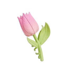 Flower Claw Clip, 1pc Tulip Hair Clip Flower Hair Claw Clips Hair Styling Clips Hair Clamps for Woman and Girls With Long Thick Thin Curly Hair, Pink Green (Photo Color)