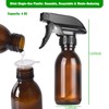 4oz Amber Glass Spray Bottles (2 Pack) - Refillable with