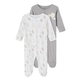 NAME IT Unisex Kids Baby and Toddler Pyjamas, Alloy