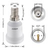JUNSHI E14 to E27 Adapter Lamp Socket Converter,Small Screw to