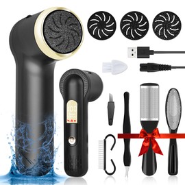 LAVAED Electric Callus Remover for Feet Electric Foot Callus Remover Electric Foot File IPX7 Waterproof Electric Foot Sander Pedicure Kit Rechargeable Upgrade High Power & LED Display