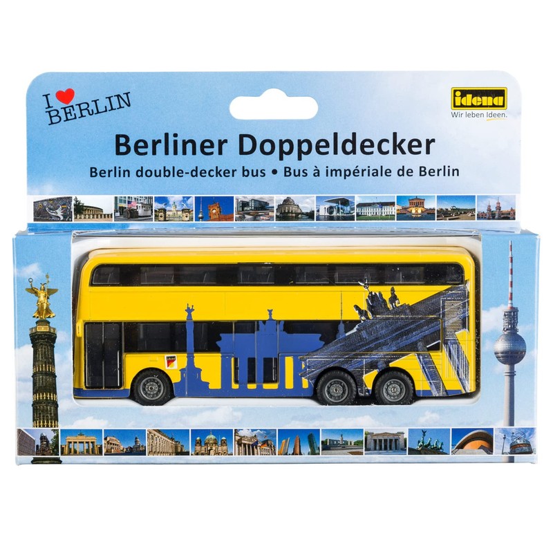 Idena Berlin Double Decker With Pull-Back Motor – 6 "