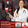 Plantillas ortopédicas para zapatos con apoyo de arco para hombre