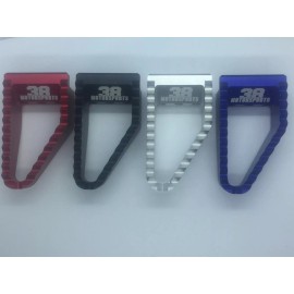 38 Motorsports LLC BLACK Oversize Rear Brake Pedal Tip TRX450ER TRX450R YFZ YFZ450R YFZ450X TRX 450