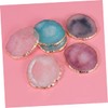 BIUDECO Japanese Gold Edged Resin Palette Nail Round Shape Easy