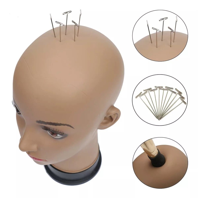 Bhd Beauty Bald Mannequin Head Brown Female Professional Cos