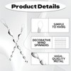 8 Pack Silver Spiral Bird Repellent Reflective Scare Rods, Hanging
