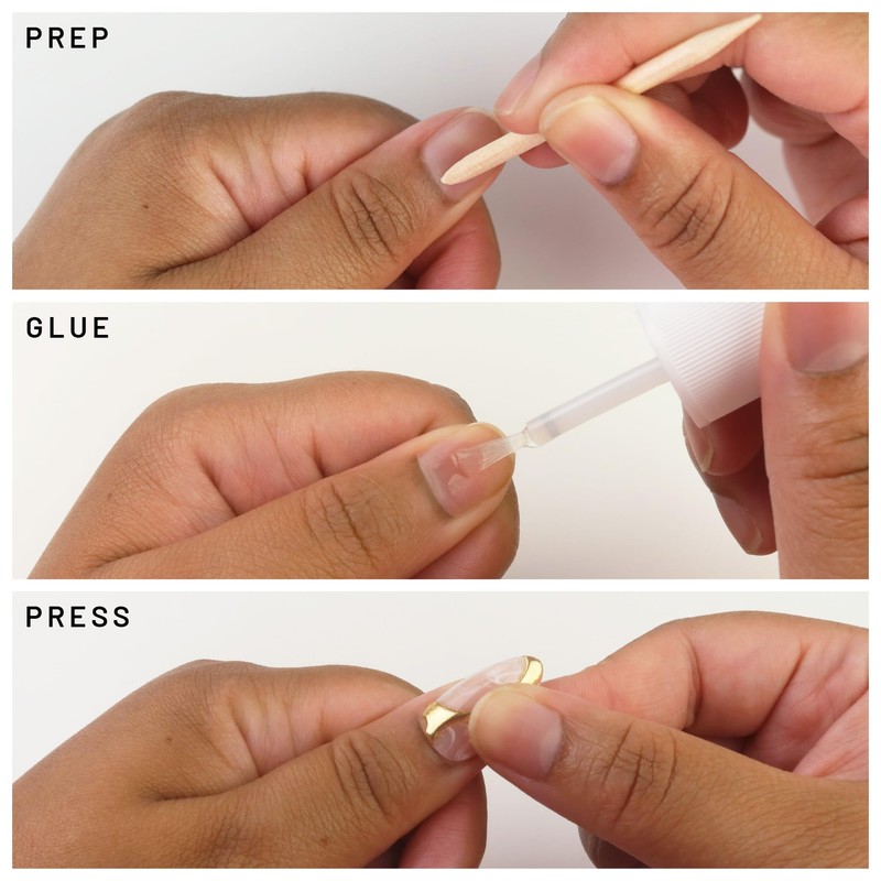 Lilac St - Press on Nails, Cherry Plated (30 Nails,