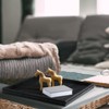 Nuogo Extra Large Square Ottoman Table Tray with Wooden Bead