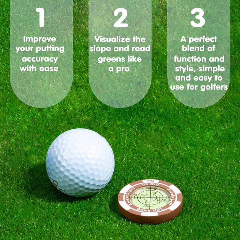 Prodigora SlopeMaster ProGreen Reader - Golf Ball Marker with High