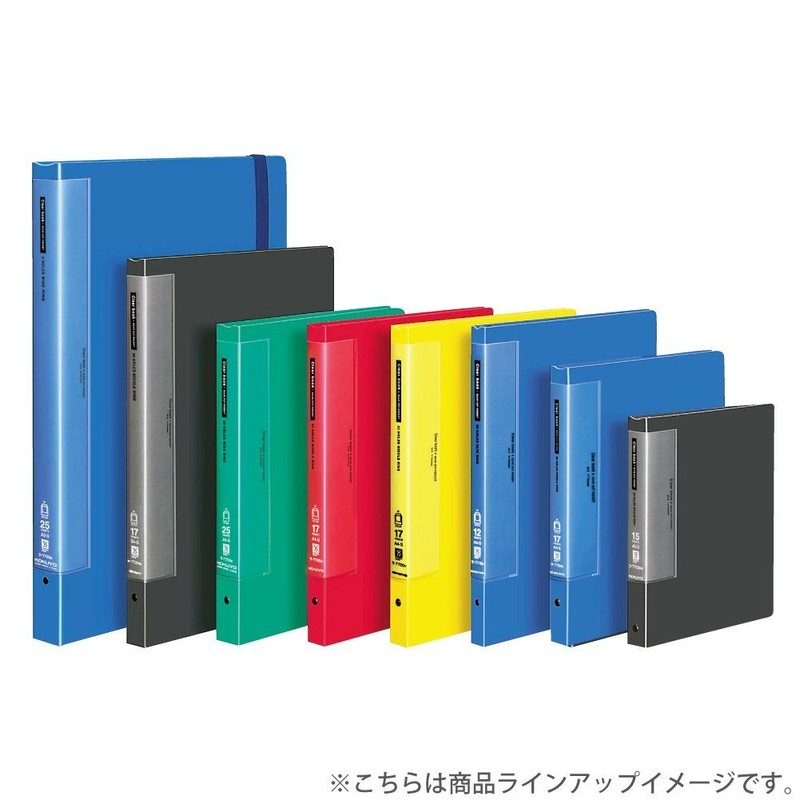 コクヨ ファイル クリヤーブック ウェーブカット 替紙式 A4 縦 17枚 青 ラ-T720B