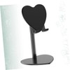 Operitacx Heart Shaped Metal Desktop Tablet Support Flexible Phone Bracket