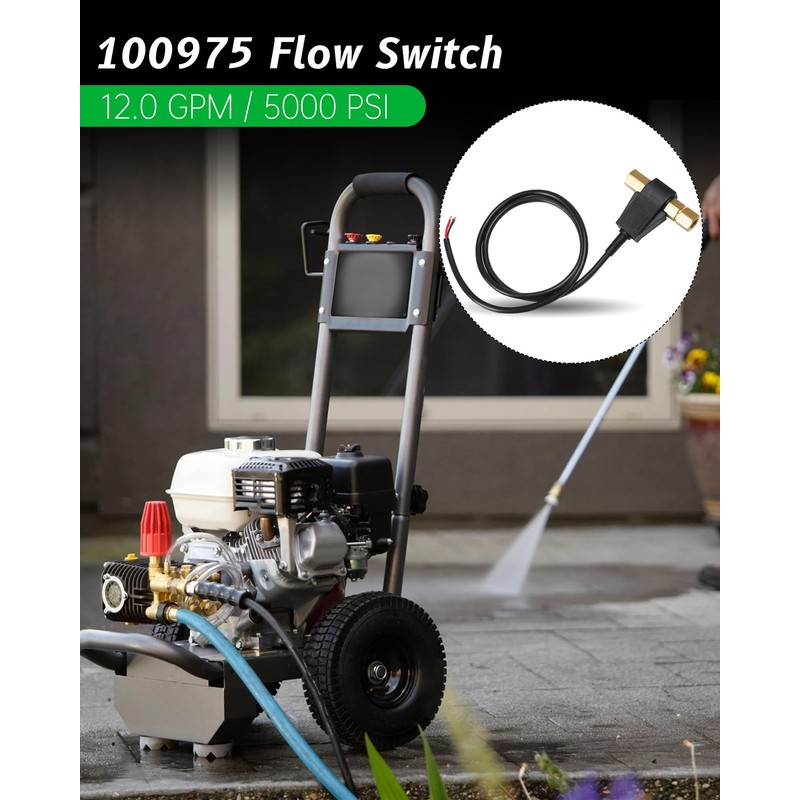 100975 Flow Switch for Pressure Washer, Flow Switch Fit for