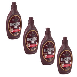 Hershey's Special Dark Syrup - Pack of 4 - Mildly Sweet Chocolate Syrup - Great for Stocking the Pantry - Perfect for Sweet Treats