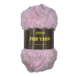 Zarela Faux Fur Yarn Wool 50g (113 Baby Pink)