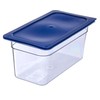 Carlisle 3058060 Smart Lids Third Size Polyethylene Lid, Dark Blue