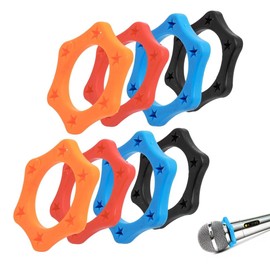 AOEVUIR 8 Pcs Gummi Anti-Rutsch-Roller-Schutz für Handheld Wireless Mikrofon