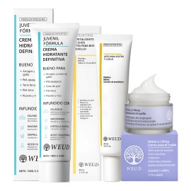 3pc Rutina Hidratante Anti-arruga Reafirma Crema Ojos Cuello Normal Día/noche